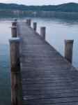 Jetty and Bodensee evening light
